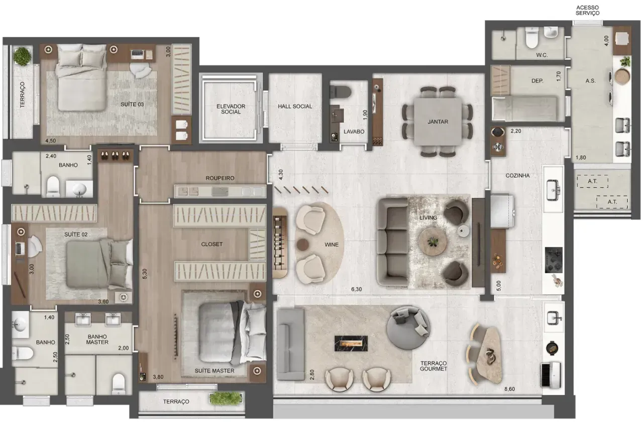 PLANTA 185m²