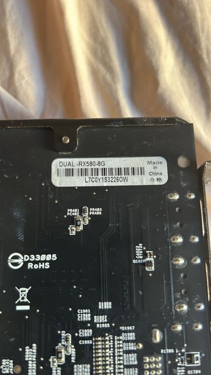 Placa de vídeo RX 580 8gb 226 bits