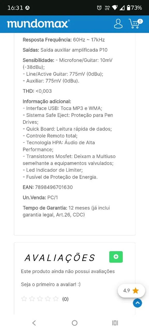 Caixa multiuso Neo 400 de 60 watts rms - Foto 4