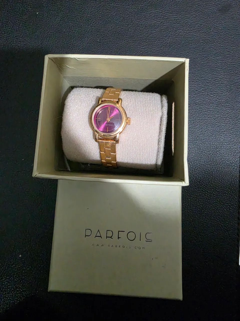 Relógio Feminino Parfois Dourado/Rosé com Caixa e Manual