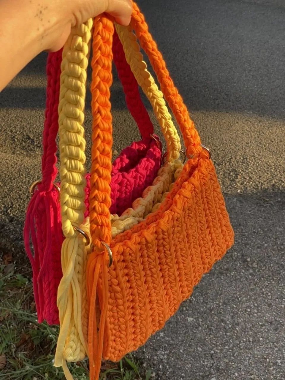 Bolsa- bolsas em crochê  - Foto 2