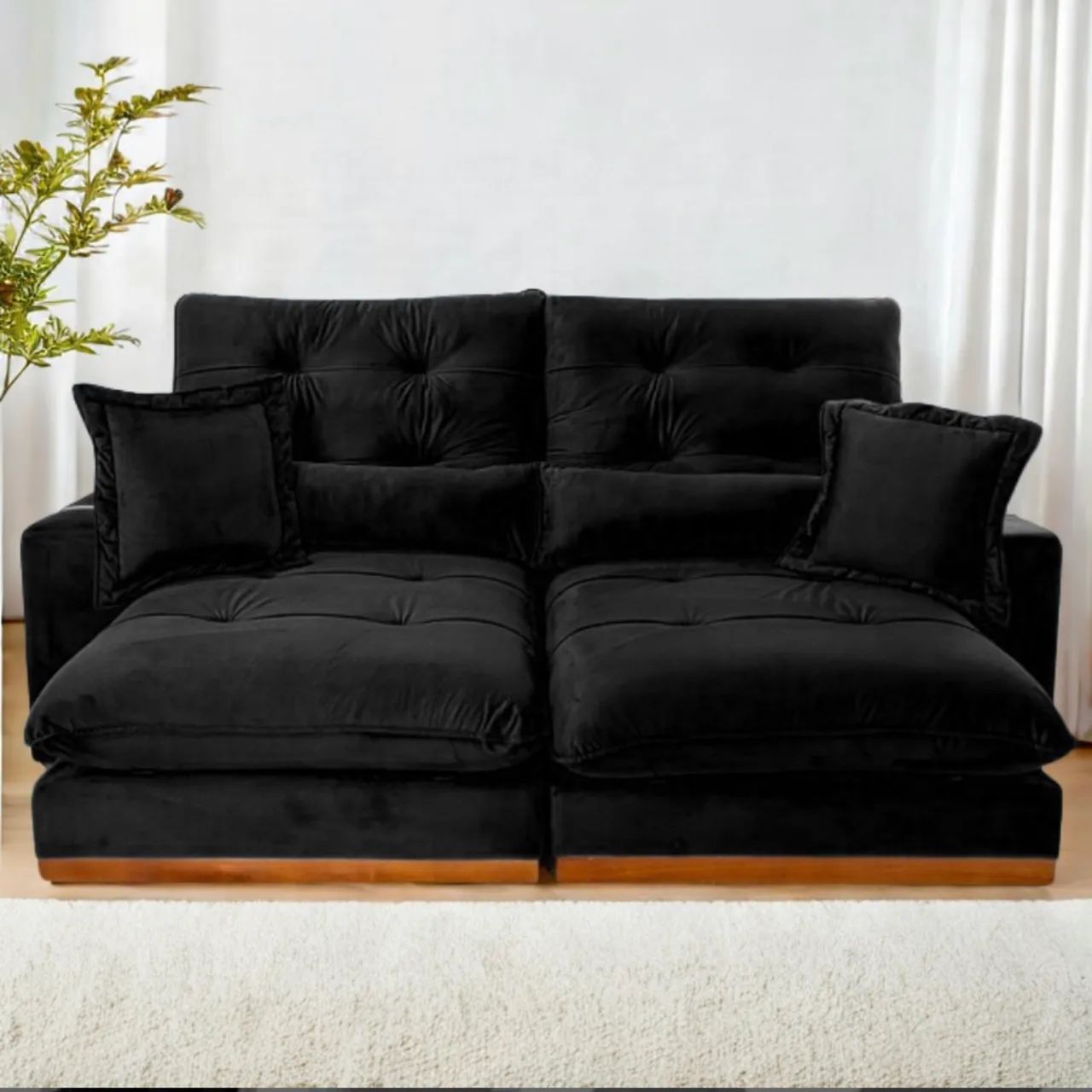 Sofá de Alta Performance e Luxo Arthur 250 (Preto) - Foto 2