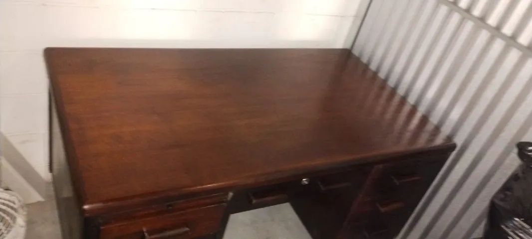 mesa de escritório antiga - Foto 5