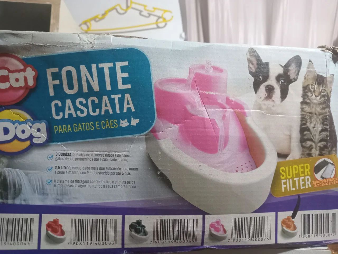 Bebedouro para caes e gatos em cascata