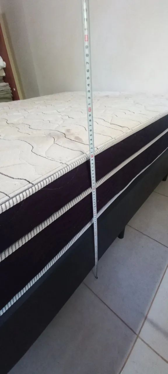 Cama  ox casal com colchão, muito bom estado - Foto 3