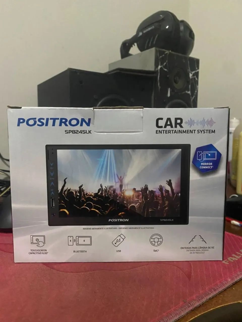 Central Multimidia Positron SPB245LK - Espelhamento iOS e Android - Foto 4