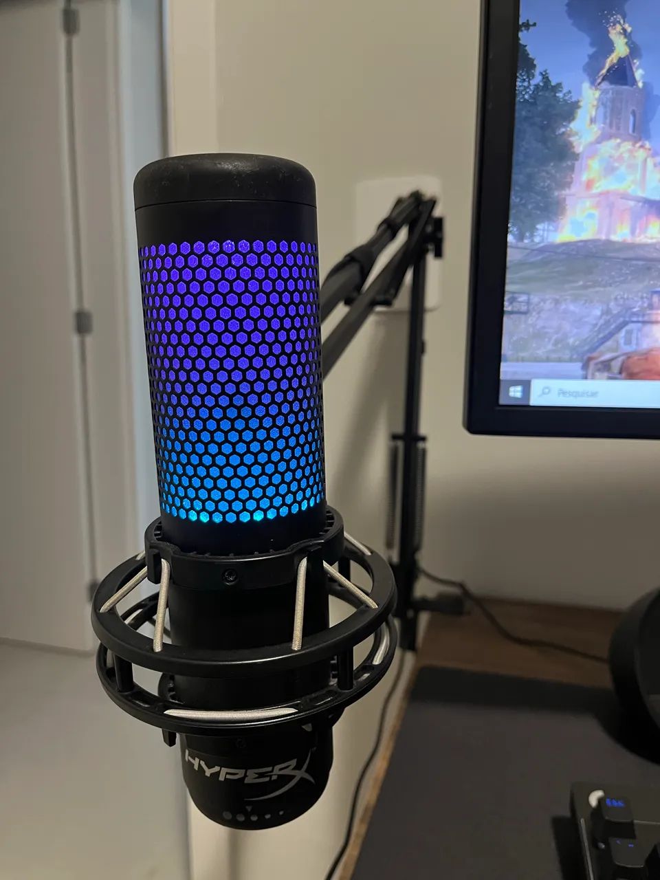Microfone HyperX Quadcast S RGB