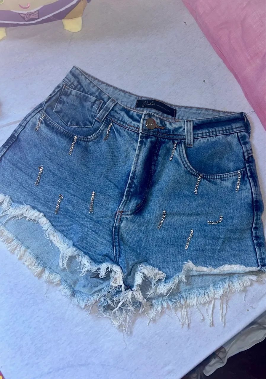 short com brilhos tamanho 42 - Foto 2