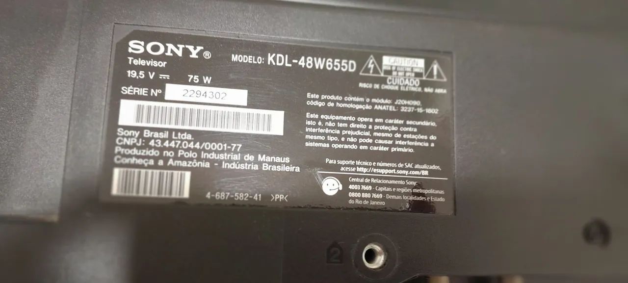 Vendo TV Sony  48 Polegadas para conserto  - Foto 3