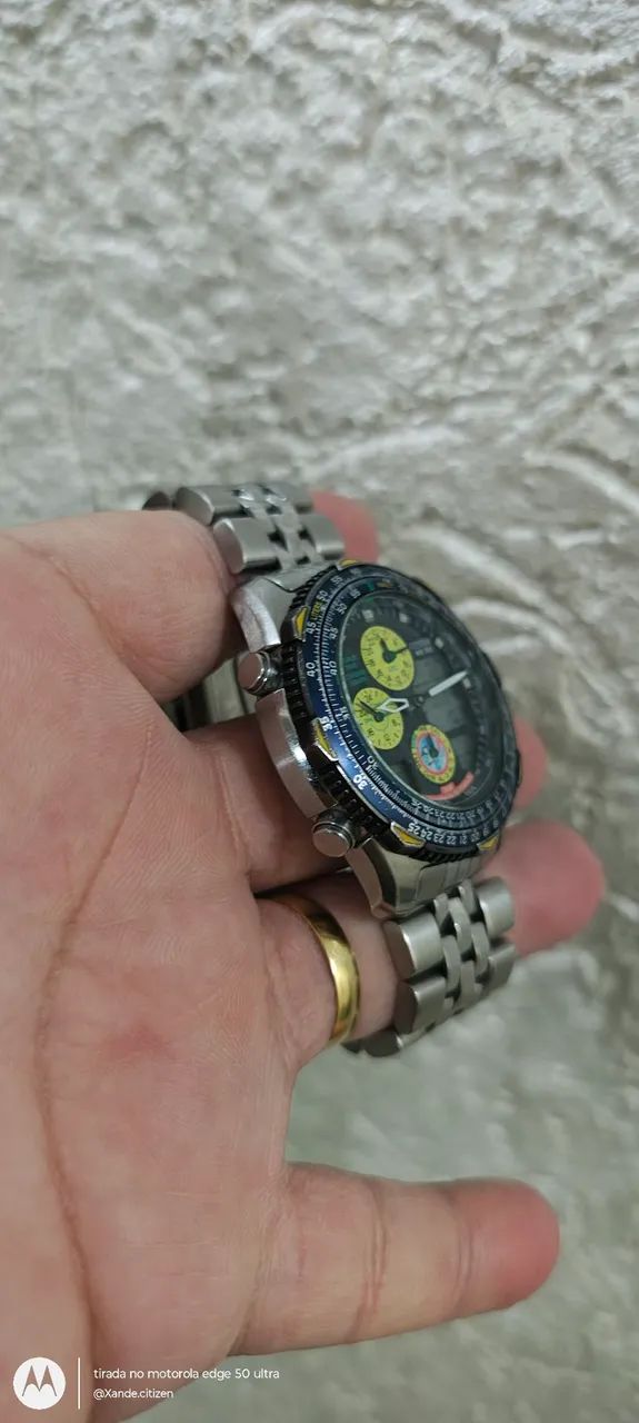 Relógio Citizen navihalk c300 esquadrilha da fumaça tudo ok  - Foto 2