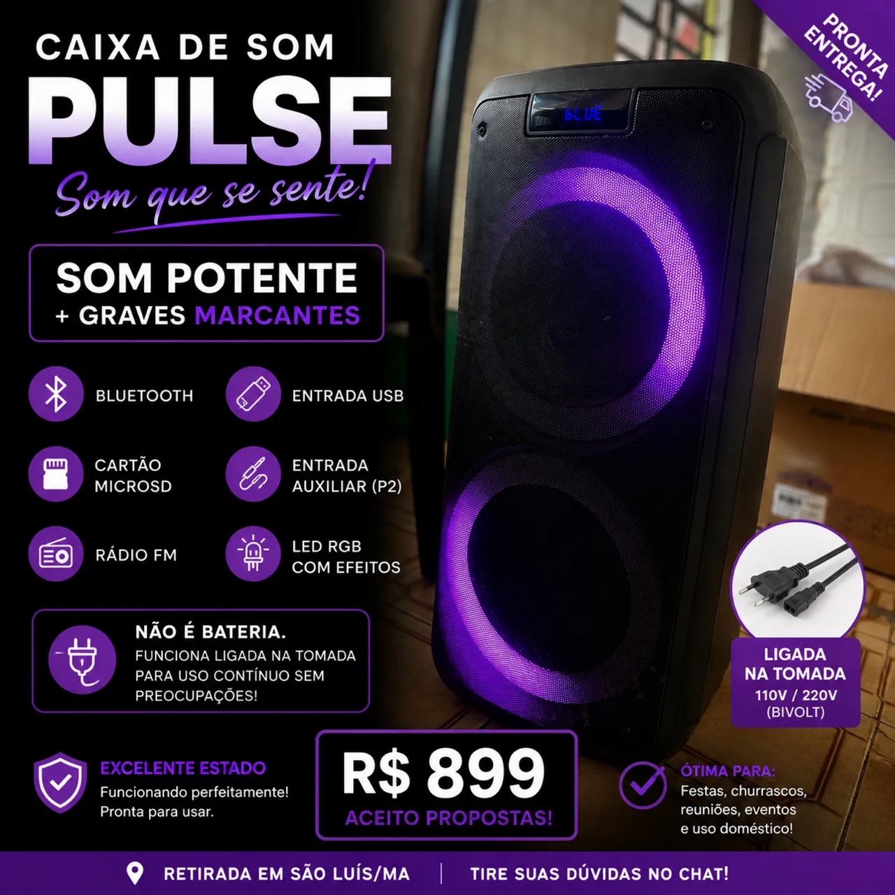 Caixa de Som Pulse