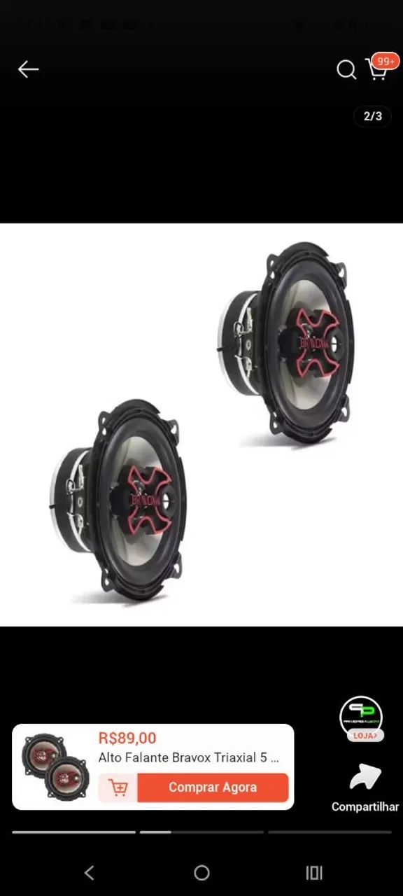 Auto falante portas carro 6o polegadas  - Foto 3