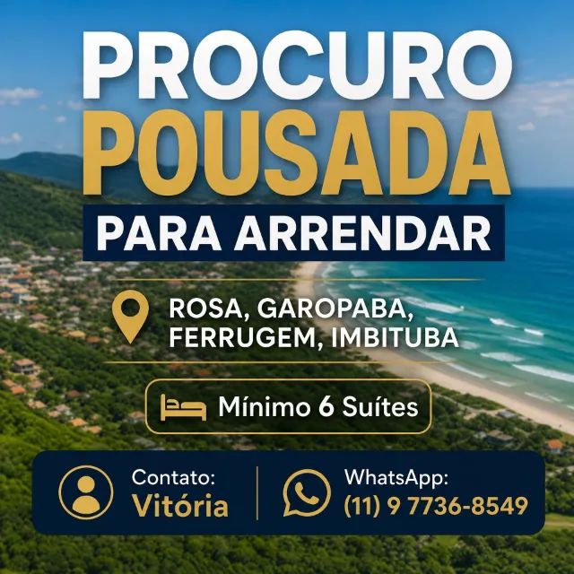 Pousada para Arrendamento Garopaba-Rosa