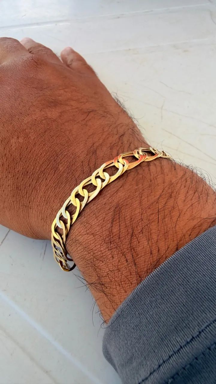 Corrente e Pulseira - ouro 18k - Foto 3