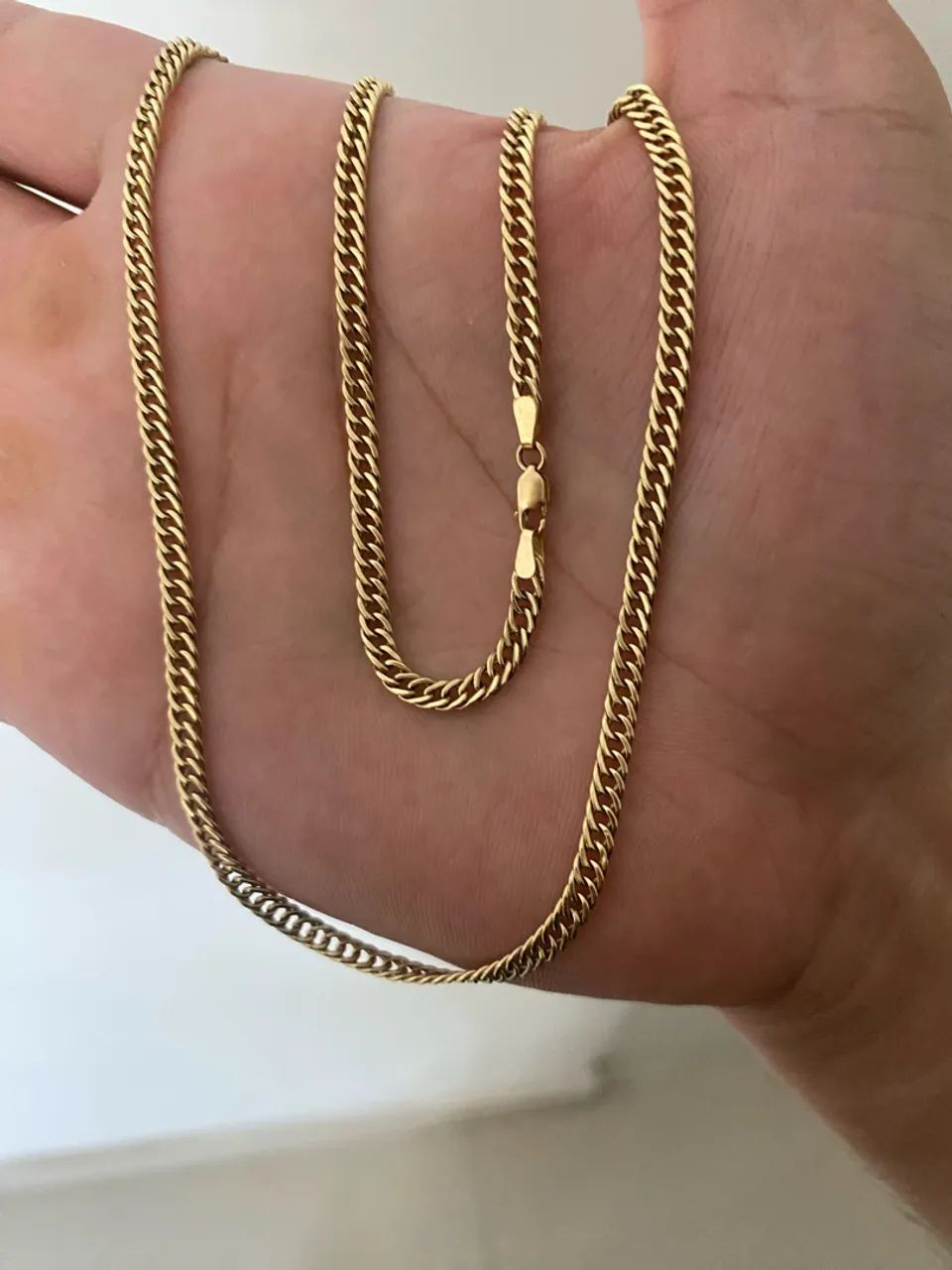 Corrente ouro 18k grumet dupla  - Foto 3