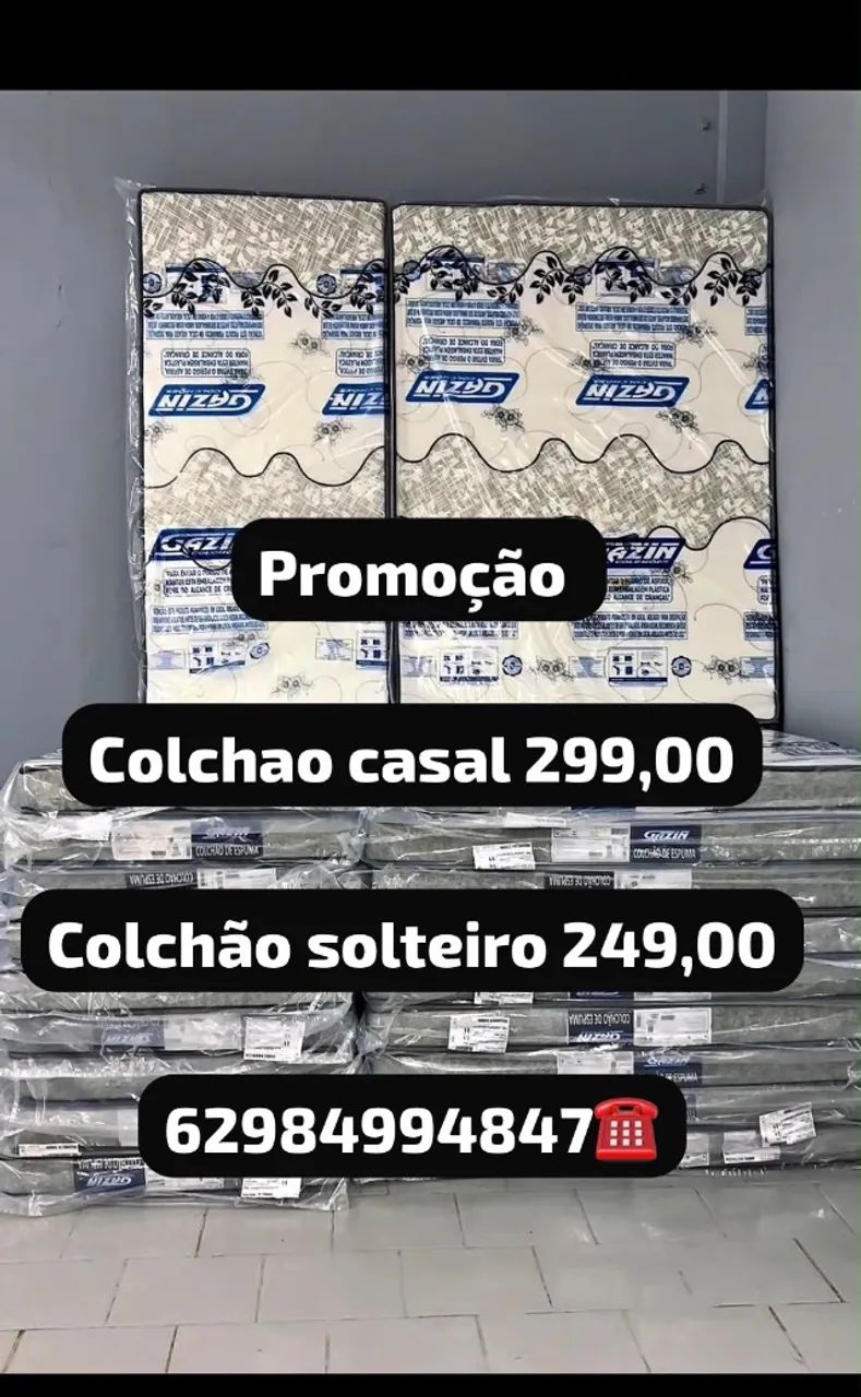 Colchao casal novo
