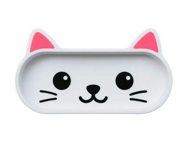 Bandeja Porta-Óculos Decorativa Gato para Mesa, Criado-Mudo ou Prateleira - Foto 2