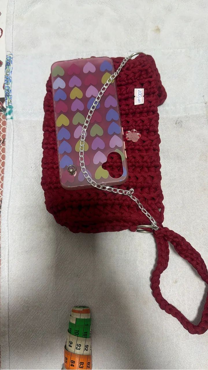 Bolsa em Crochê  - Foto 4