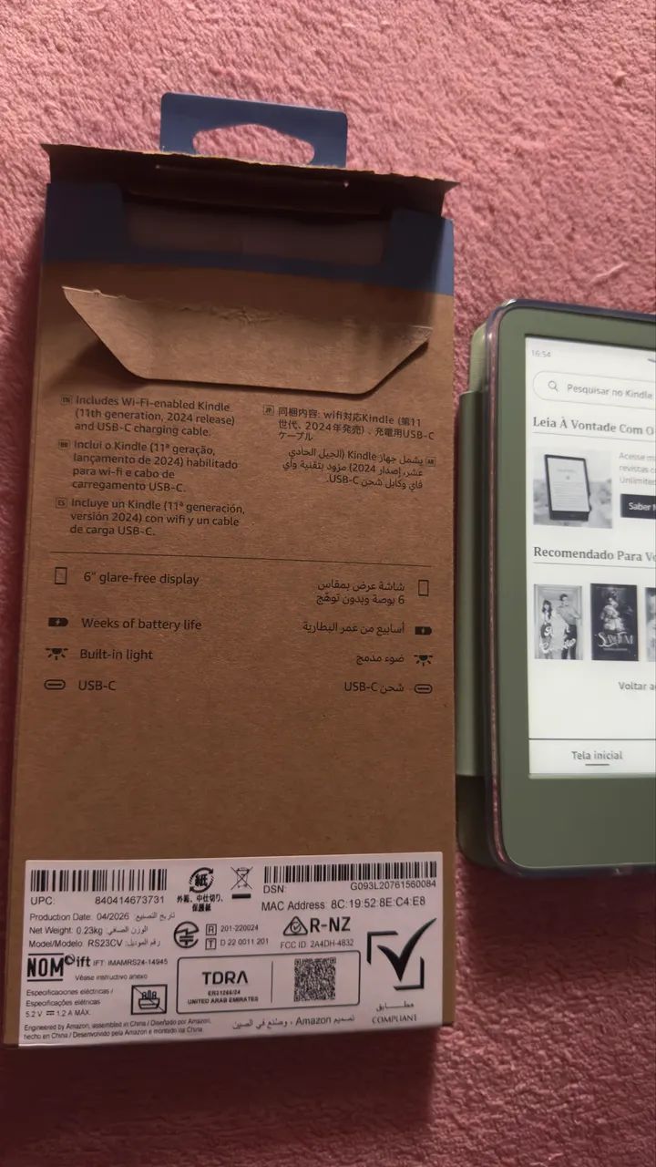 Kindle 11º geração cor Matcha 16GB  - Foto 5