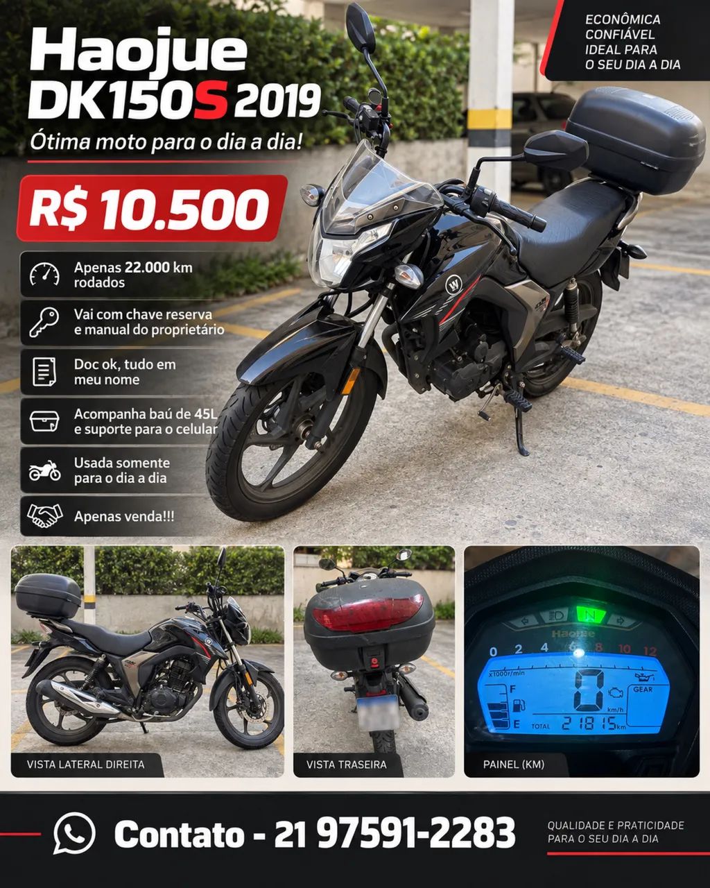 Haojue dk150s 2019 - Foto 2