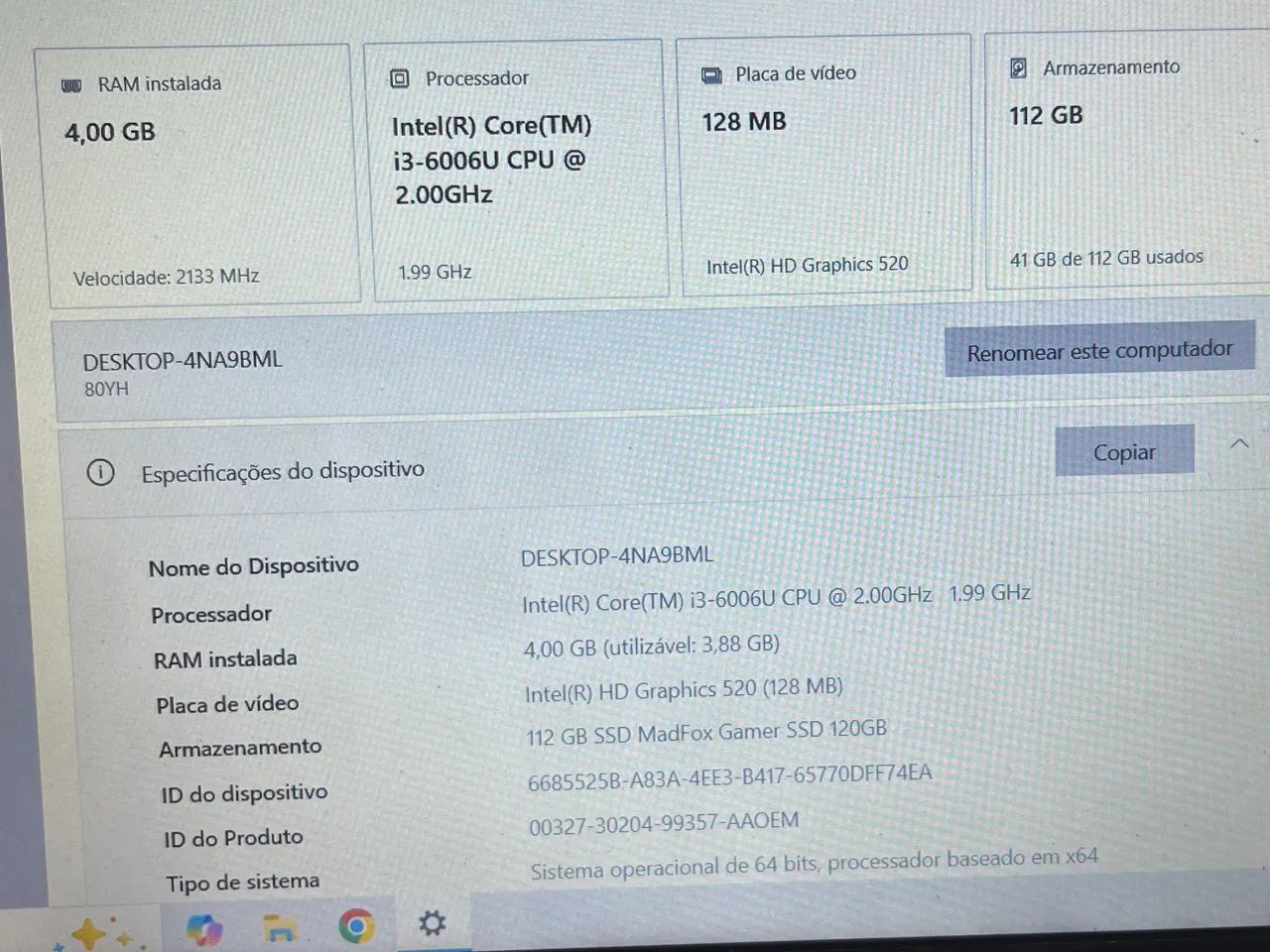 Notebook lenovo core i3, bateria boa e ssd "750,00" - Foto 4
