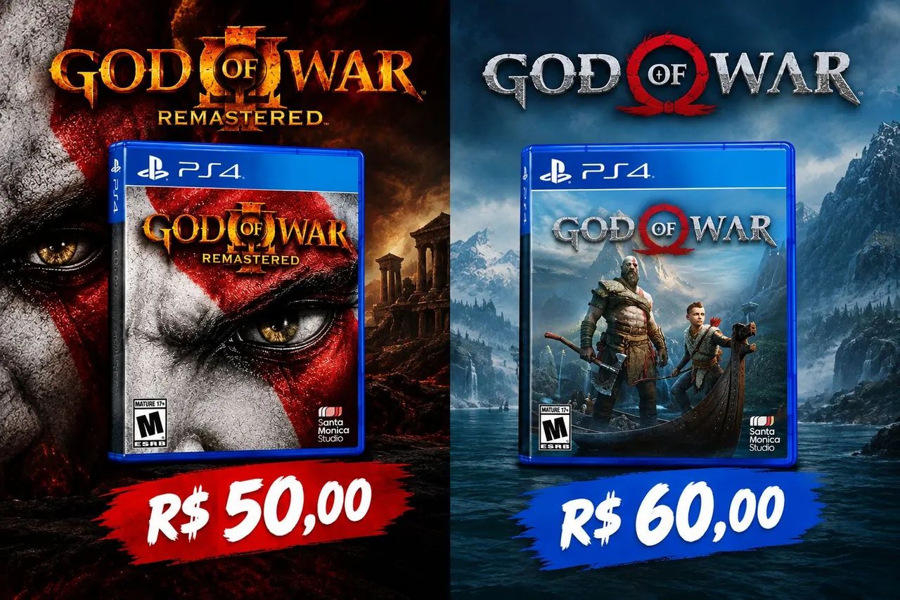Jogos PS4 GOW - Foto 2
