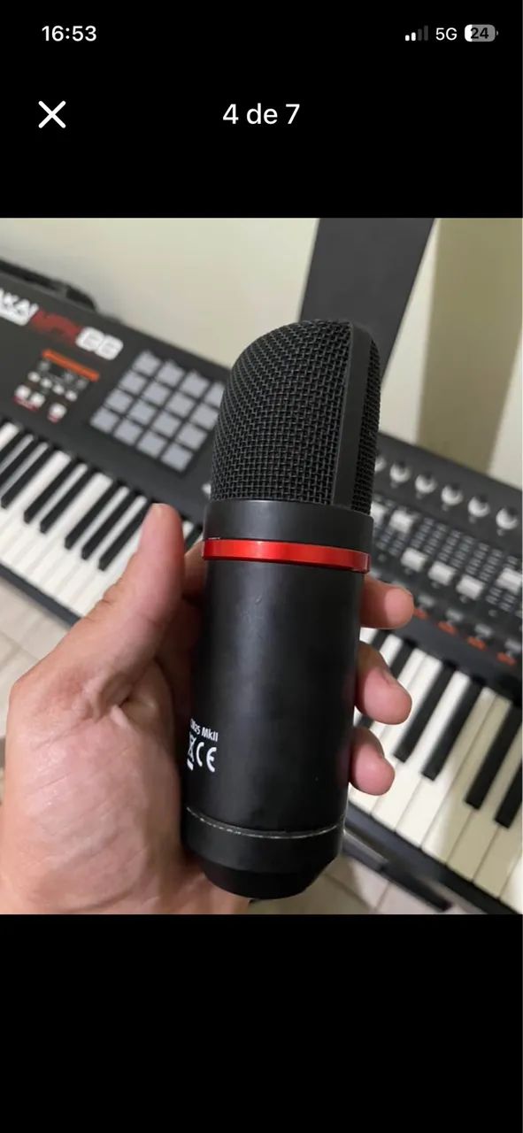 Vendo microfone Scarlett studio MK2 muito novo  - Foto 2