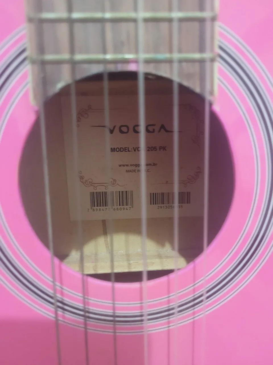 Violão rosa vogga - Foto 3