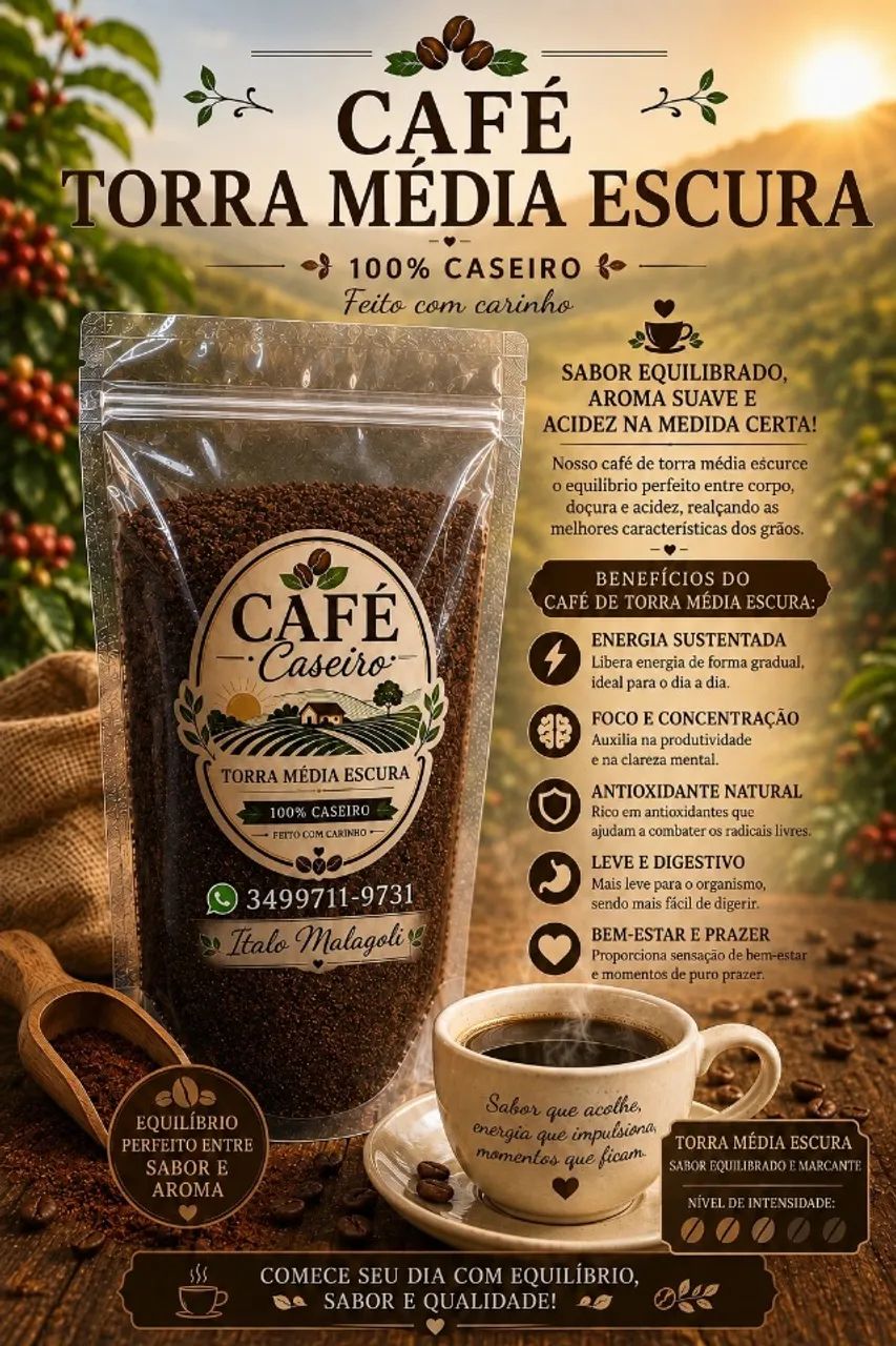 VENDO CAFÉ CASEIRO 100% ARÁBICA. - Foto 3