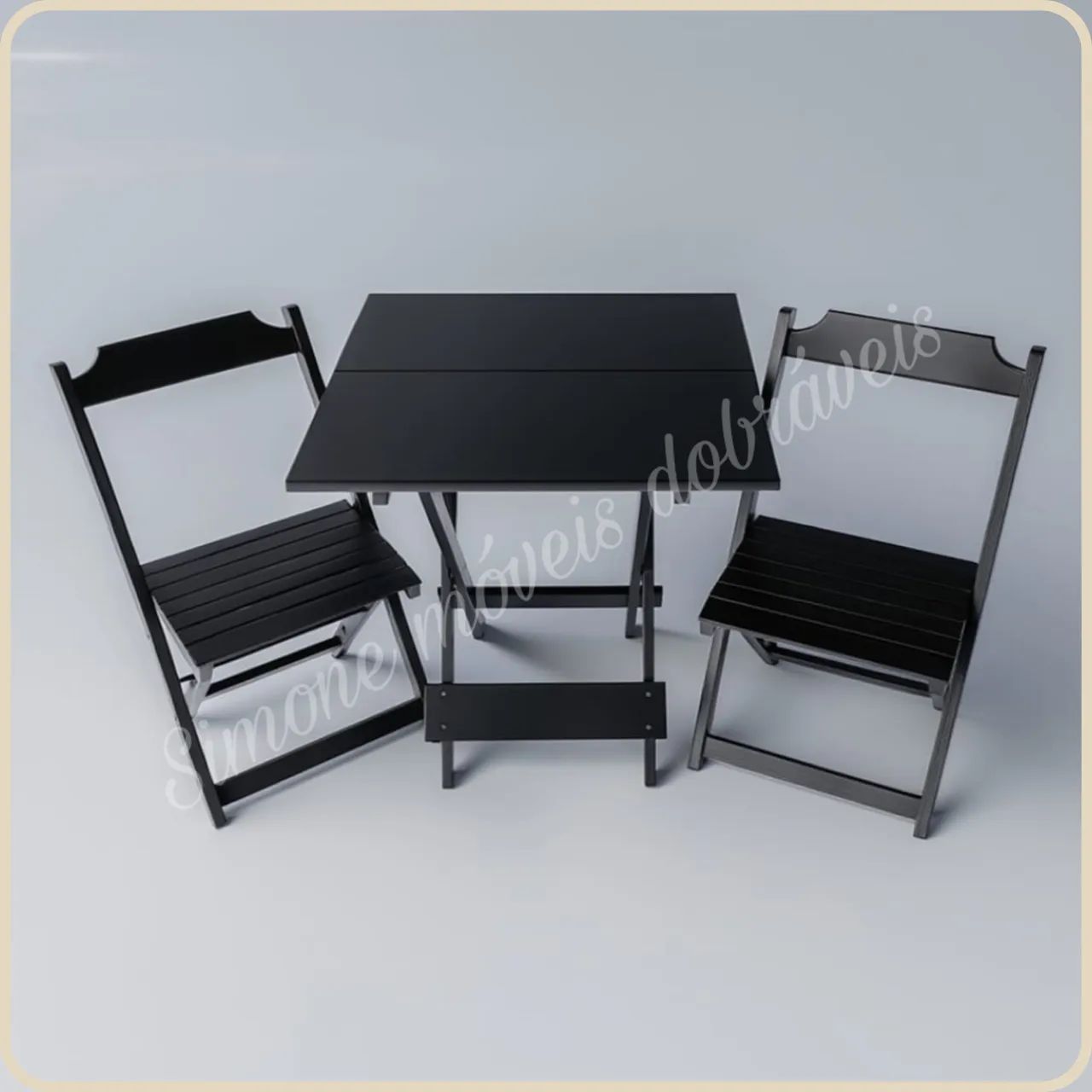Conjunto Dobrável mesa para bar e restaurante  - Foto 3