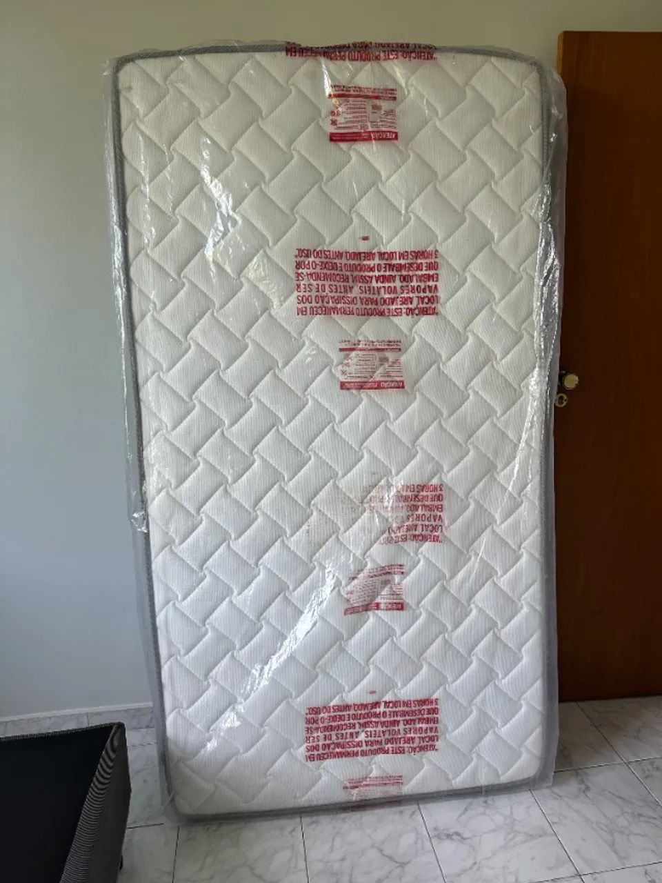 Kit Colchão Solteiro Extra (31 X 198 X 108) + Base Ortobom (Usado) - Foto 6