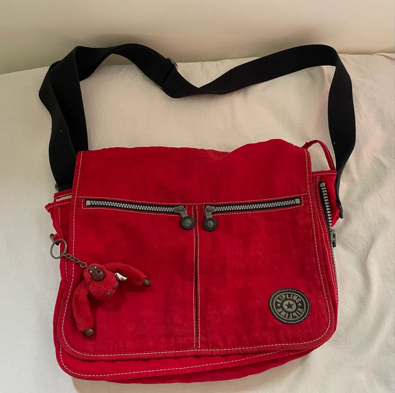 Bolsa Kipling Original vermelha 