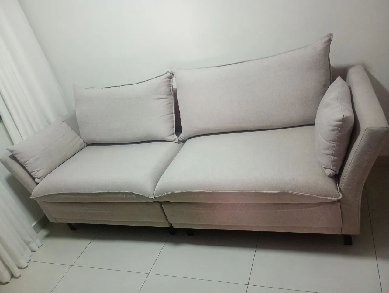 Vendo sofá 3 lugares semi novo  - Foto 3