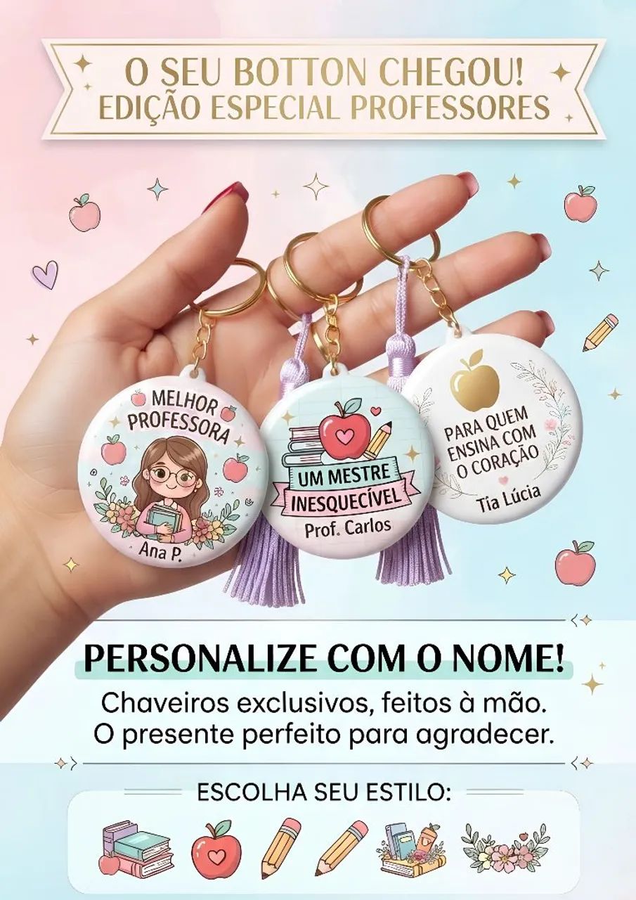 Bottons chaveiros,imã e broche - Foto 2