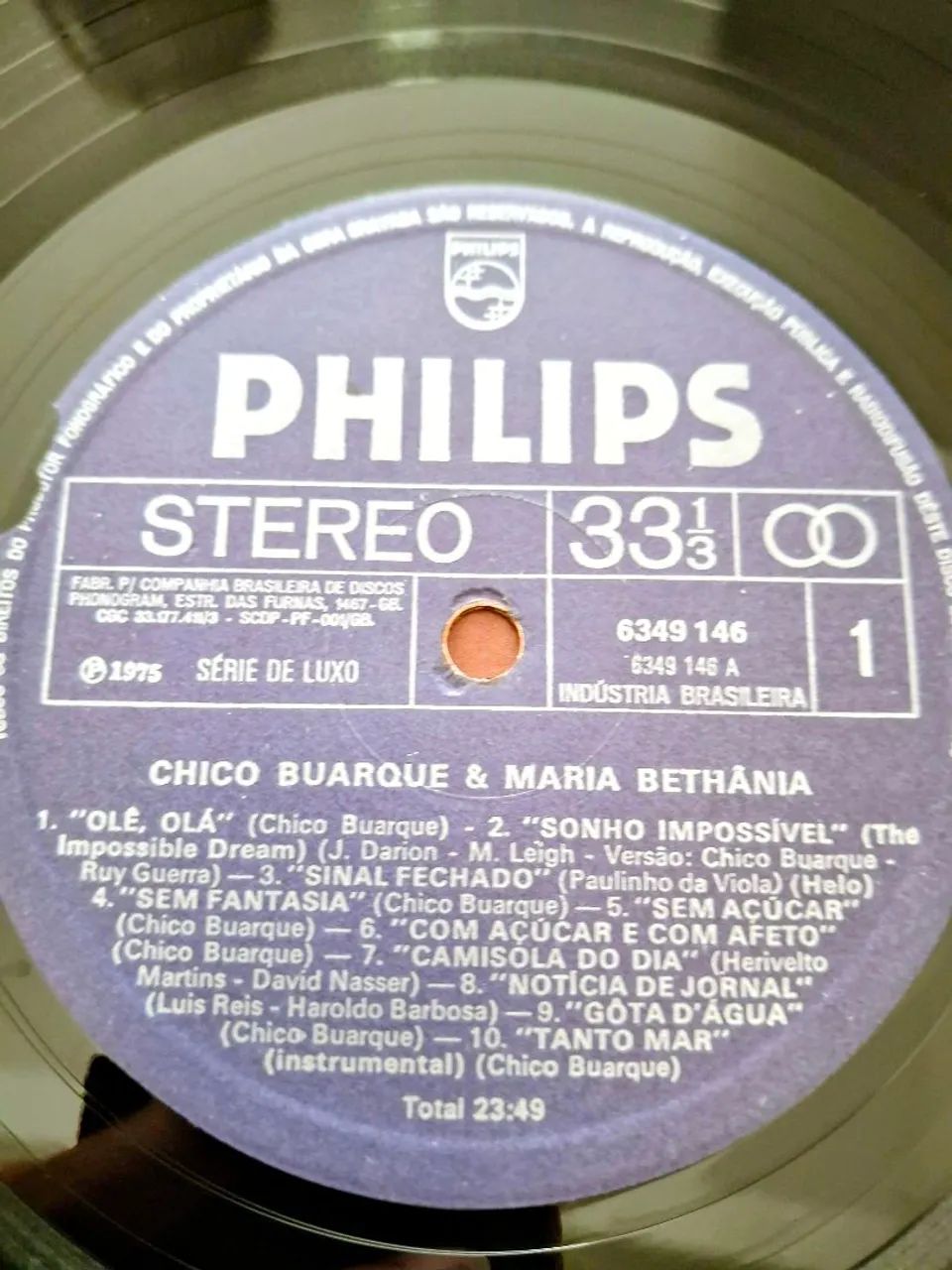 LP Maria Bethania e Chico Buarque  - Foto 3