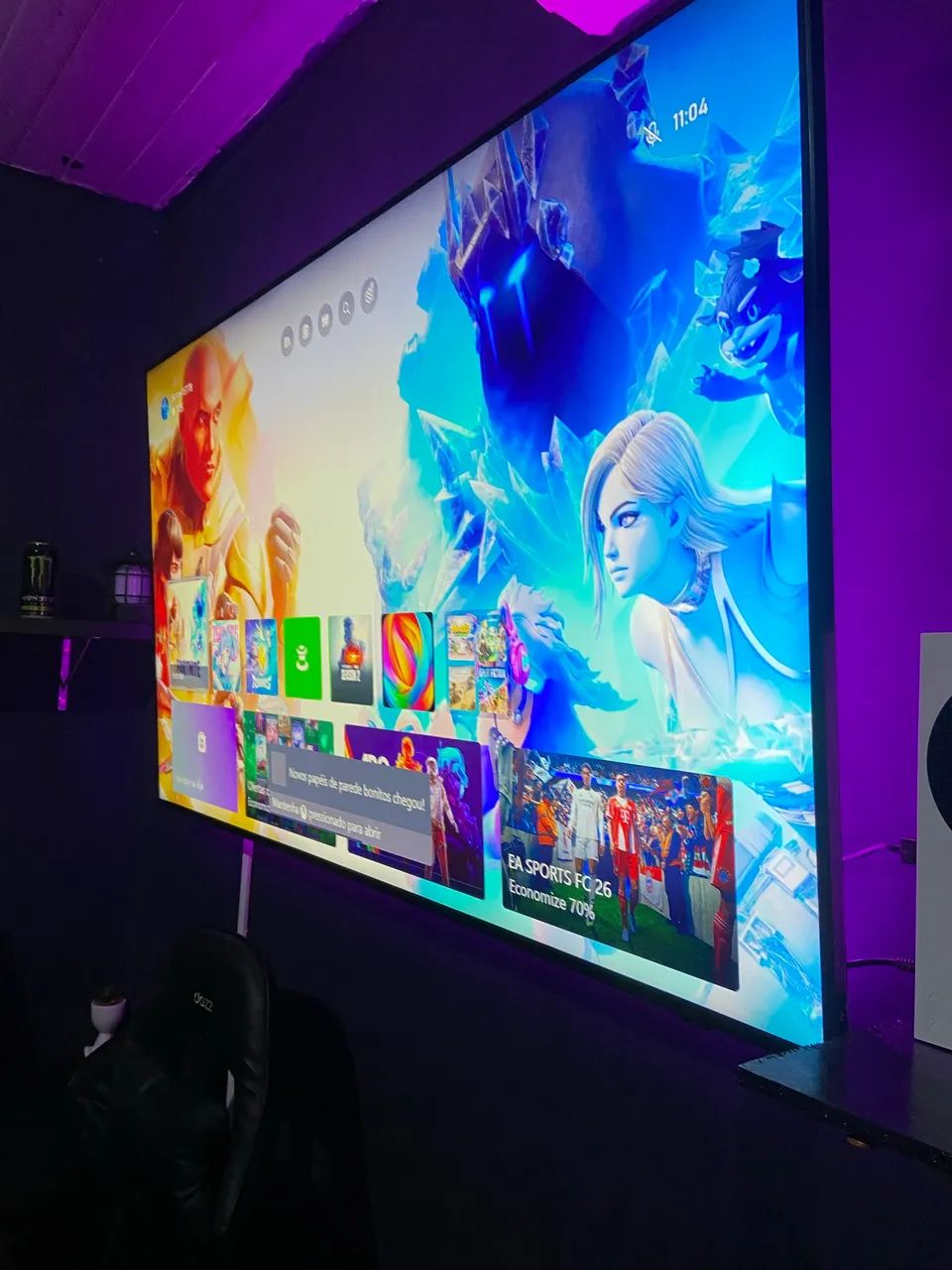 Tv 65 polegadas da Samsung cristal 