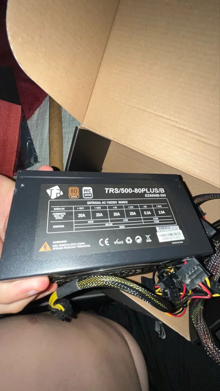 Fonte ATX500w 80 plus bronze - Foto 3
