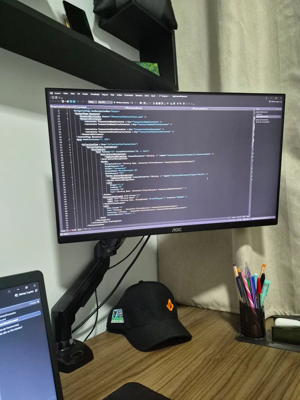 Monitor AOC Led 24'' + (Braço Articulado de Brinde) - Foto 3