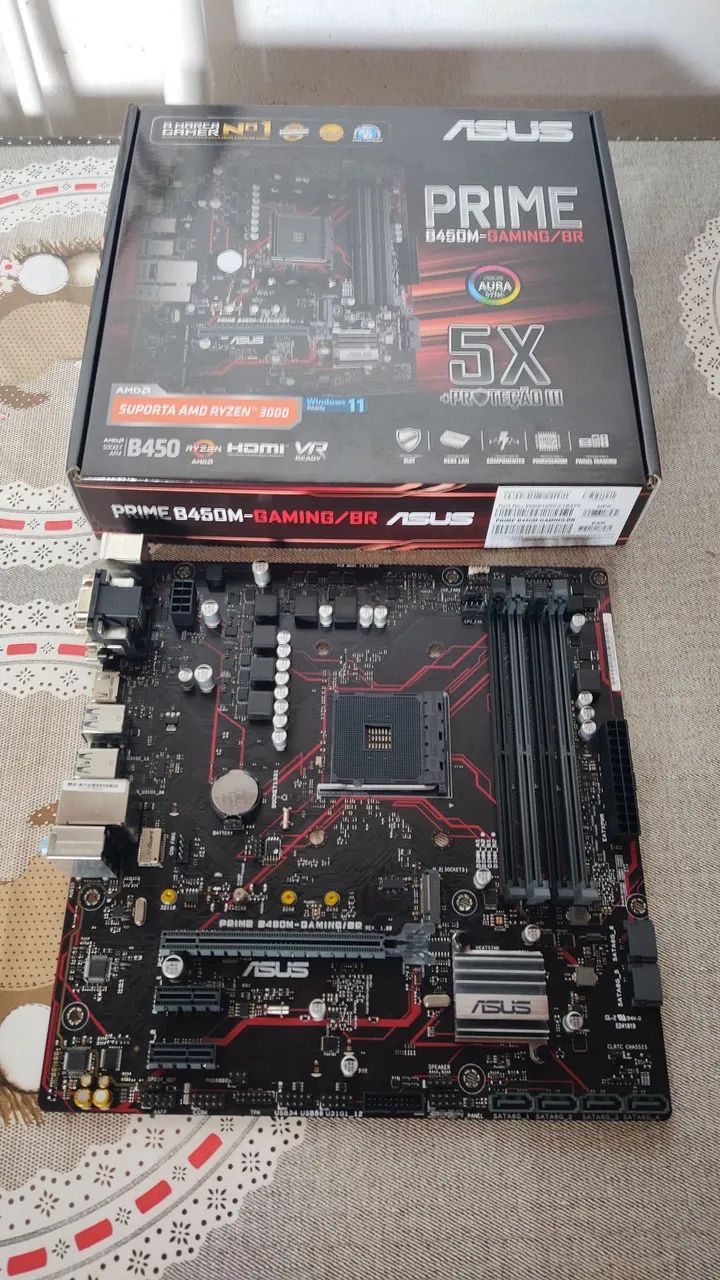Placa mãe Asus Prime B450M Gaming/BR