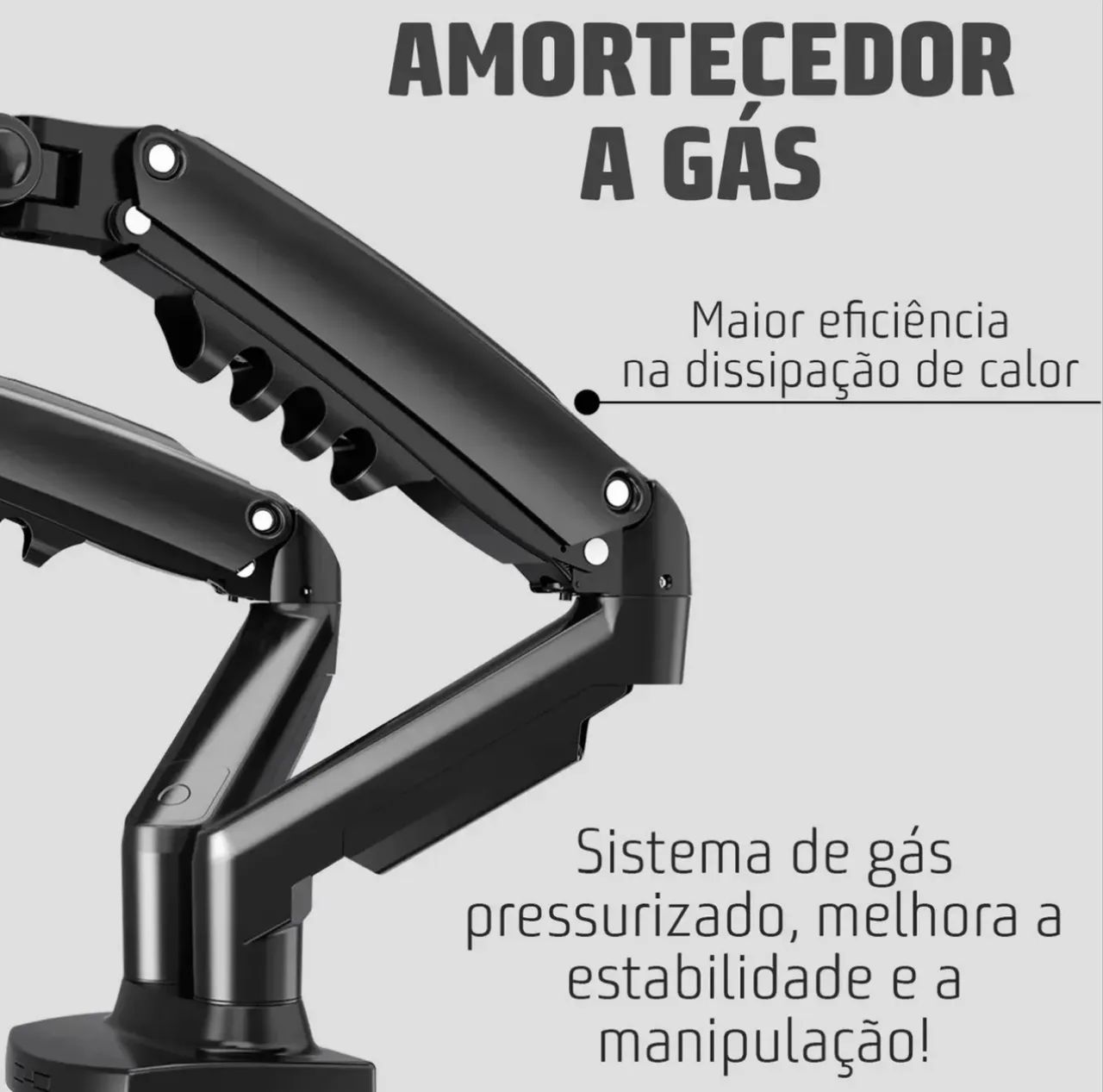 Suporte Mesa 2 monitores Articulado - Foto 4