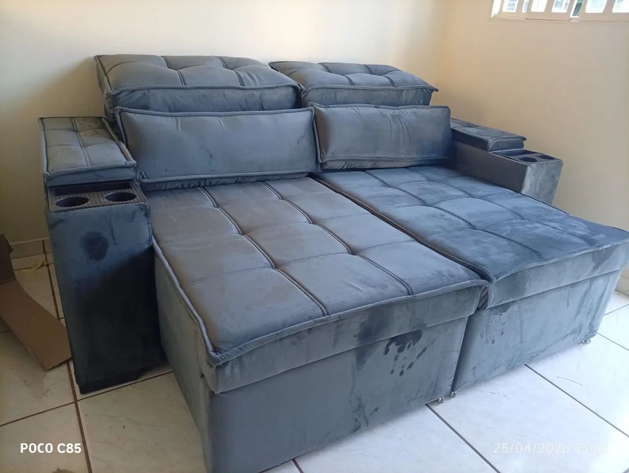 Sofá Novo 2 M Retrátil e Reclinável Entrega Grátis  - Foto 2