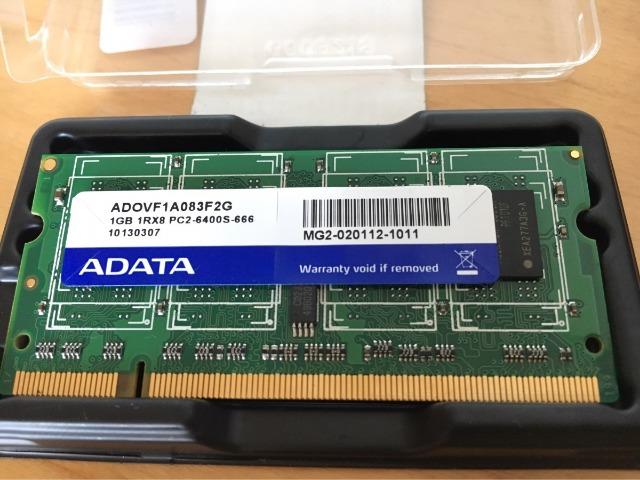 Memória 1gb ddr2 P/ Netbook- Adata 1rx8 Pc2-6400s-666