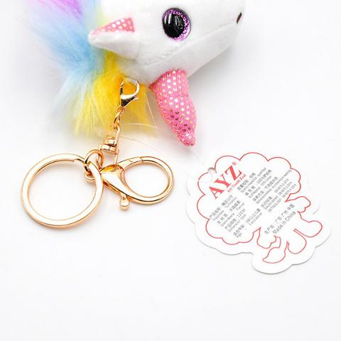 Chaveiro Unicórnio De Pelúcia Plush Fofinho E Charmoso - Foto 4