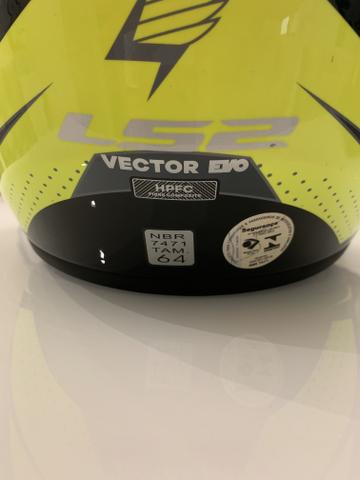 Capacete LS2 Vector EVO tamanho 64 - Foto 6