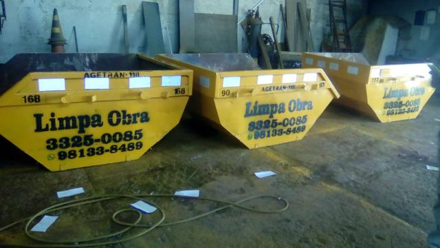 Caçambas de entulho de 2mts  e 4mts 