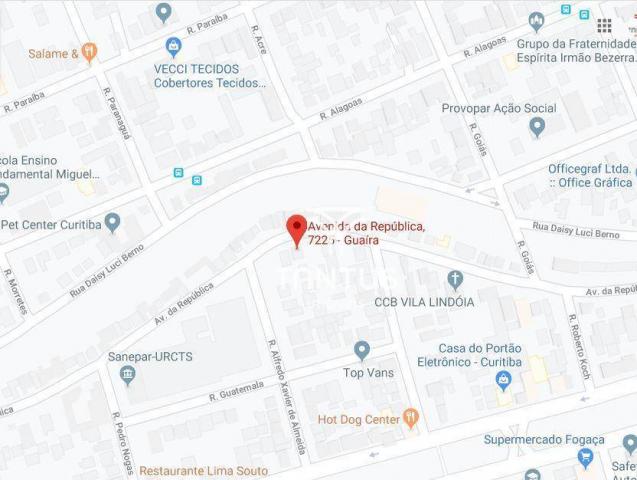 Terreno à venda, 651 m² por R$ 500.000 - Guaíra - Curitiba/PR