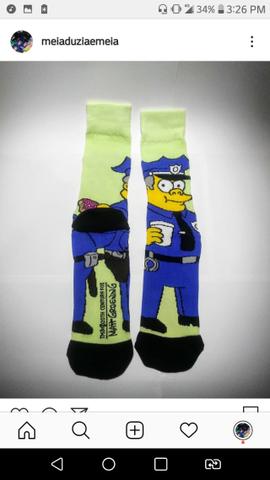Meias Estampadas Novas - Foto 4