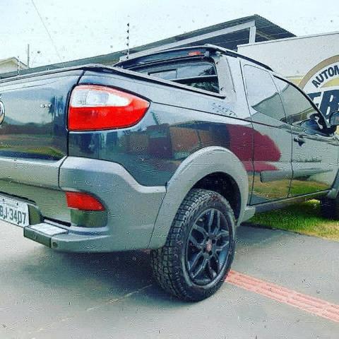 Fiat Strada 2015 1.6 16v Trekking cabine. Dupla Flex 3portas - Foto 6