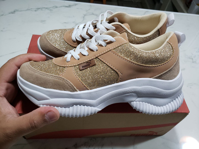 tenis puma brilhante feminino
