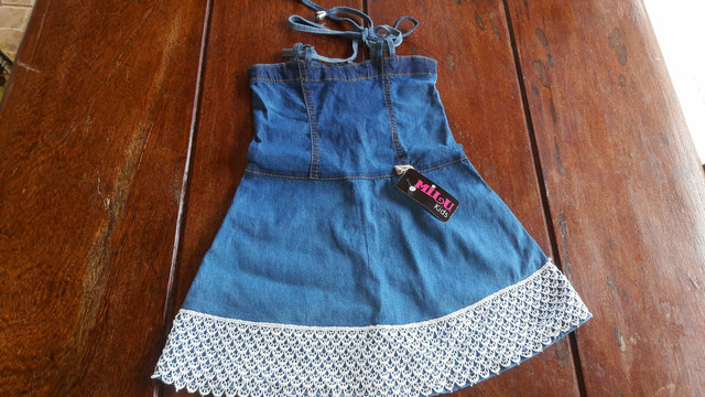 vestido jeans 1 ano